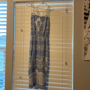 ASOS blue and whit dress